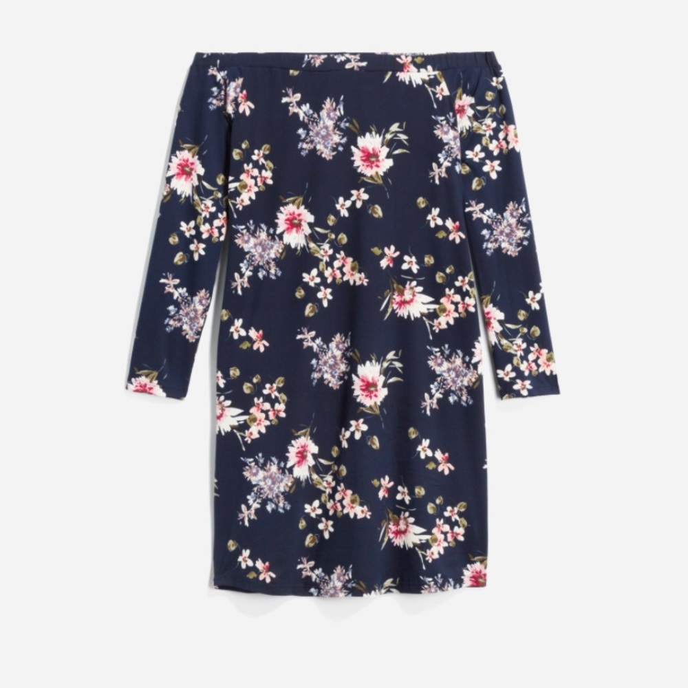 Maternity off shoulder dress